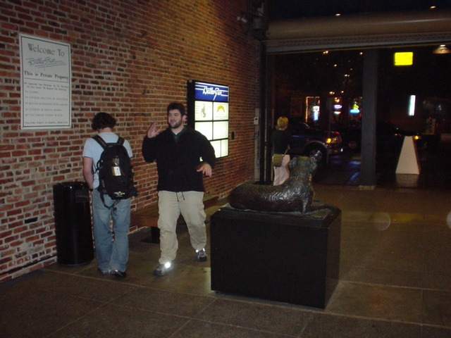 John, Sam, LL, and dog
