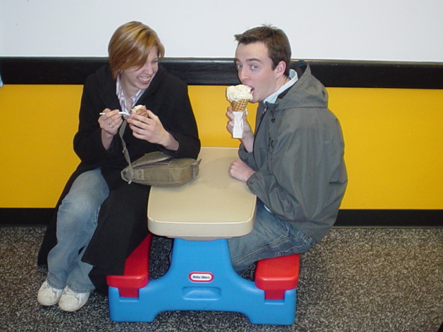 Laura Lee and Will... it took me 5 minutes to get out of that bench!