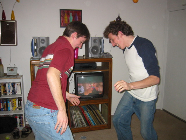 Josh and Matt dancing