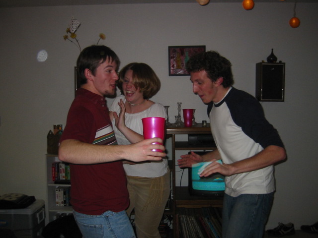 Josh, Melissa, and Matt dancing