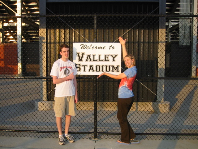 Me and Megan at Valley Stadium